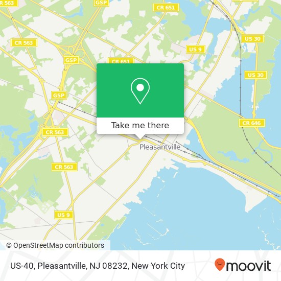 Mapa de US-40, Pleasantville, NJ 08232