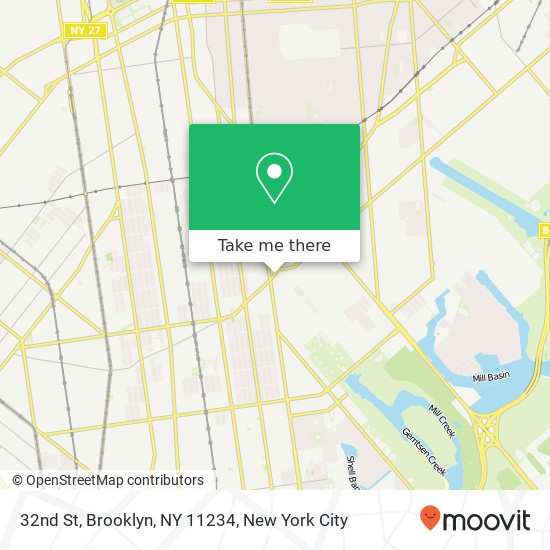 32nd St, Brooklyn, NY 11234 map