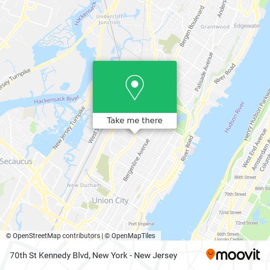 Mapa de 70th St Kennedy Blvd