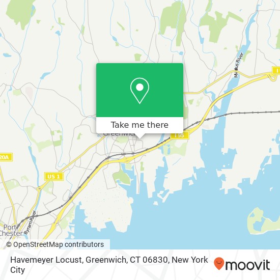 Mapa de Havemeyer Locust, Greenwich, CT 06830