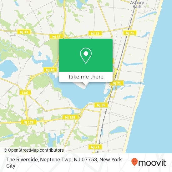 The Riverside, Neptune Twp, NJ 07753 map