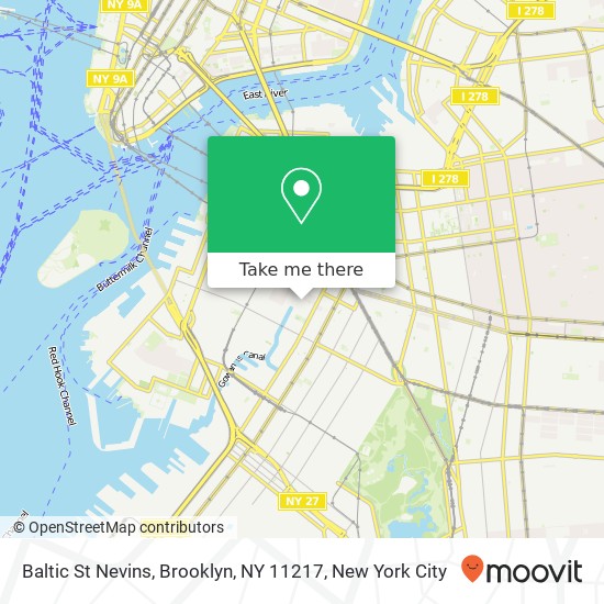 Mapa de Baltic St Nevins, Brooklyn, NY 11217