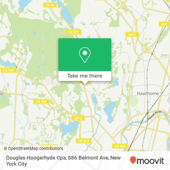 Douglas Hoogerhyde Cpa, 886 Belmont Ave map