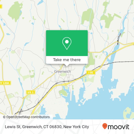 Mapa de Lewis St, Greenwich, CT 06830