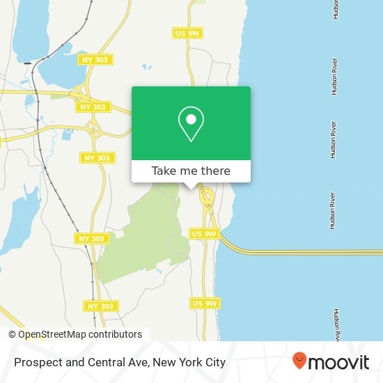 Mapa de Prospect and Central Ave, Nyack, NY 10960