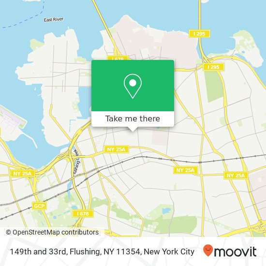 Mapa de 149th and 33rd, Flushing, NY 11354