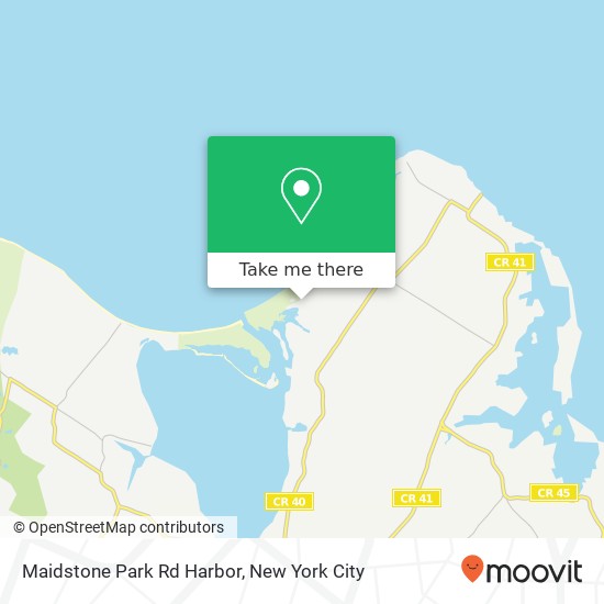 Mapa de Maidstone Park Rd Harbor, East Hampton, NY 11937