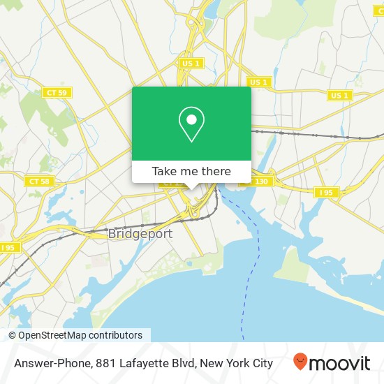Mapa de Answer-Phone, 881 Lafayette Blvd