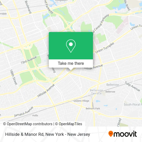 Mapa de Hillside & Manor Rd