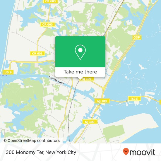 Mapa de 300 Monomy Ter, Cape May, NJ 08204