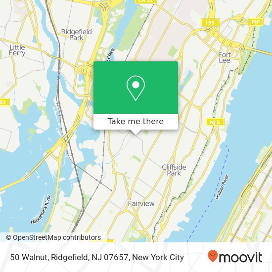 50 Walnut, Ridgefield, NJ 07657 map