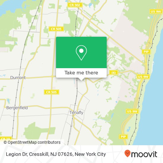 Legion Dr, Cresskill, NJ 07626 map