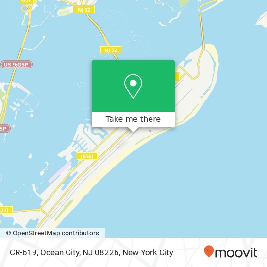 Mapa de CR-619, Ocean City, NJ 08226