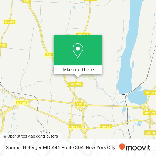 Mapa de Samuel H Berger MD, 446 Route 304