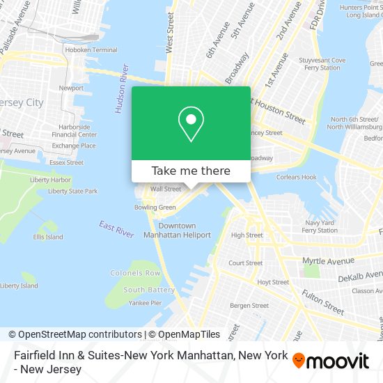 Mapa de Fairfield Inn & Suites-New York Manhattan