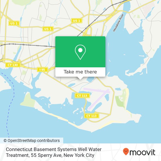 Mapa de Connecticut Basement Systems Well Water Treatment, 55 Sperry Ave