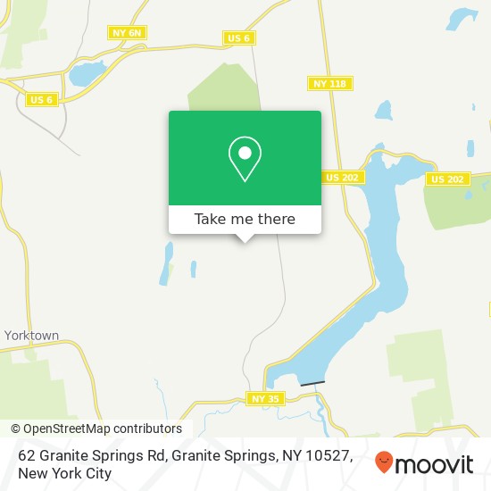 62 Granite Springs Rd, Granite Springs, NY 10527 map