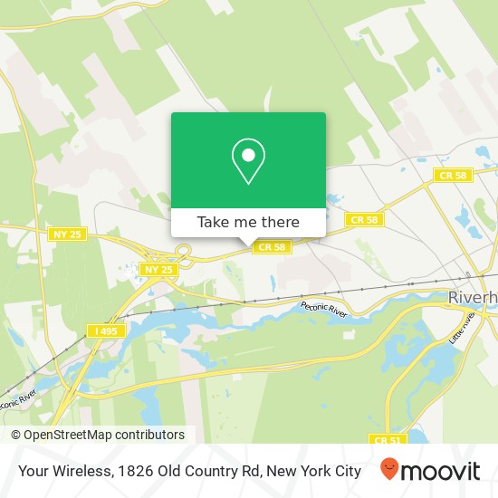 Your Wireless, 1826 Old Country Rd map