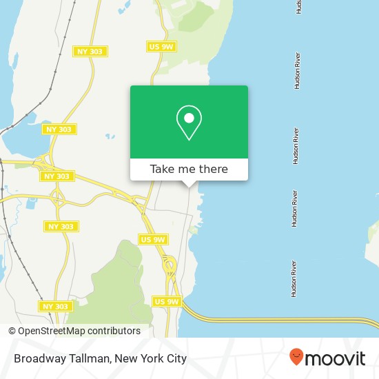 Mapa de Broadway Tallman, Nyack, NY 10960