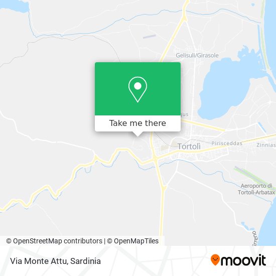 Via Monte Attu map