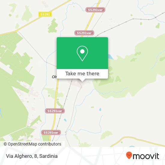 Via Alghero, 8 map