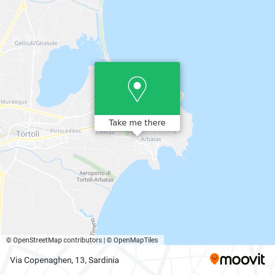 Via Copenaghen, 13 map