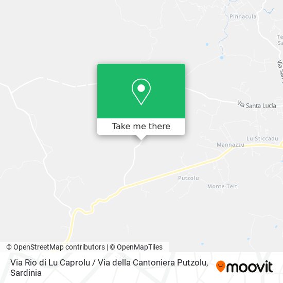 Via Rio di Lu Caprolu / Via della Cantoniera Putzolu map