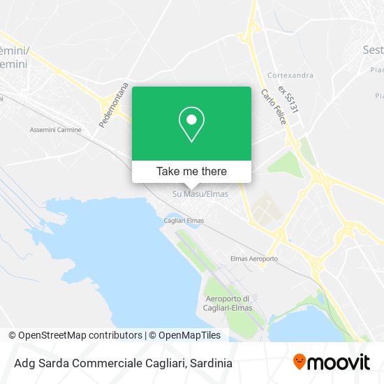 Adg Sarda Commerciale Cagliari map