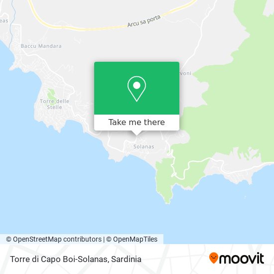 Torre di Capo Boi-Solanas map