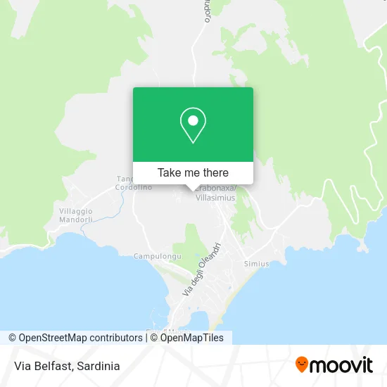 Via Belfast map