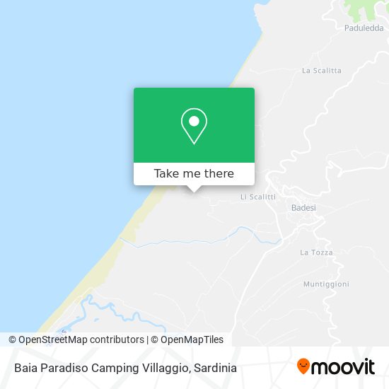 Baia Paradiso Camping Villaggio map