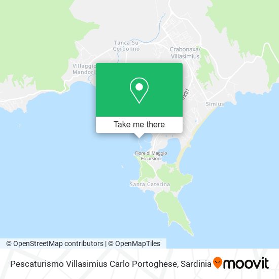 Pescaturismo Villasimius Carlo Portoghese map