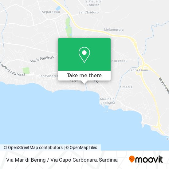 Via Mar di Bering / Via Capo Carbonara map