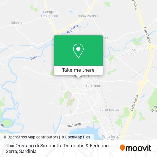 Taxi Oristano di Simonetta Demontis & Federico Serra map