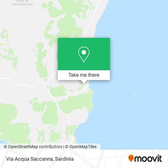 Via Acqua Saccanna map