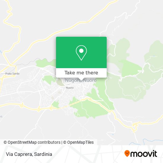 Via Caprera map