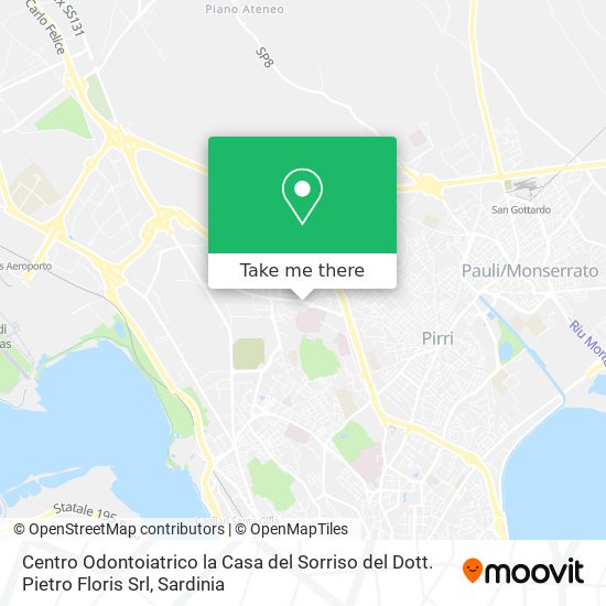 Centro Odontoiatrico la Casa del Sorriso del Dott. Pietro Floris Srl map