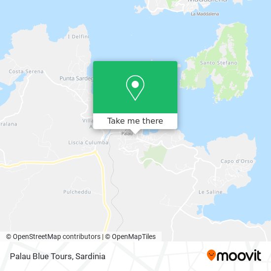 Palau Blue Tours map