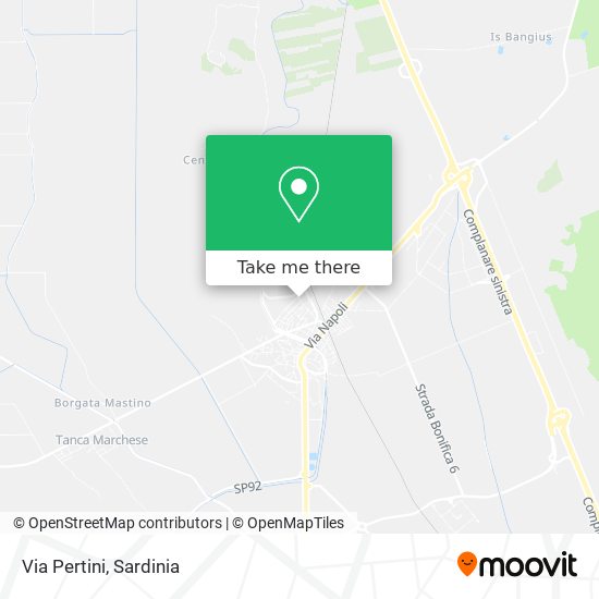 Via Pertini map
