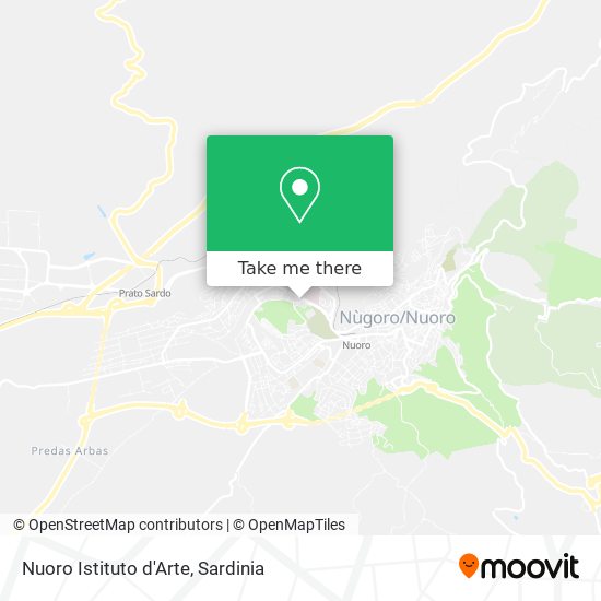 Nuoro Istituto d'Arte map