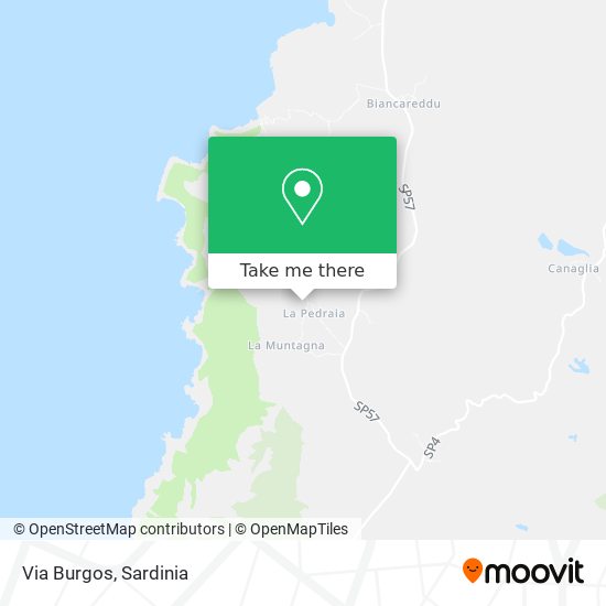 Via Burgos map