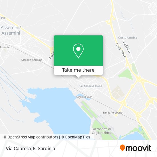 Via Caprera, 8 map