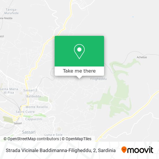 Strada Vicinale Baddimanna-Filigheddu, 2 map