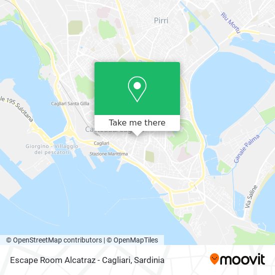 Escape Room Alcatraz - Cagliari map