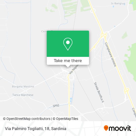 Via Palmiro Togliatti, 18 map