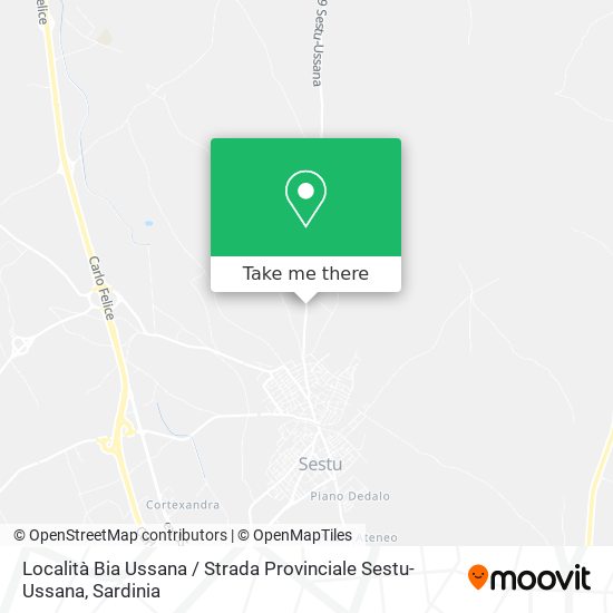 Località Bia Ussana / Strada Provinciale Sestu-Ussana map