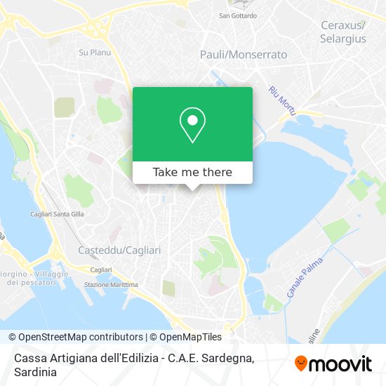 Cassa Artigiana dell'Edilizia - C.A.E. Sardegna map