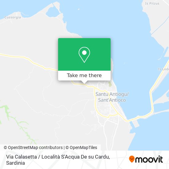 Via Calasetta / Località S'Acqua De su Cardu map