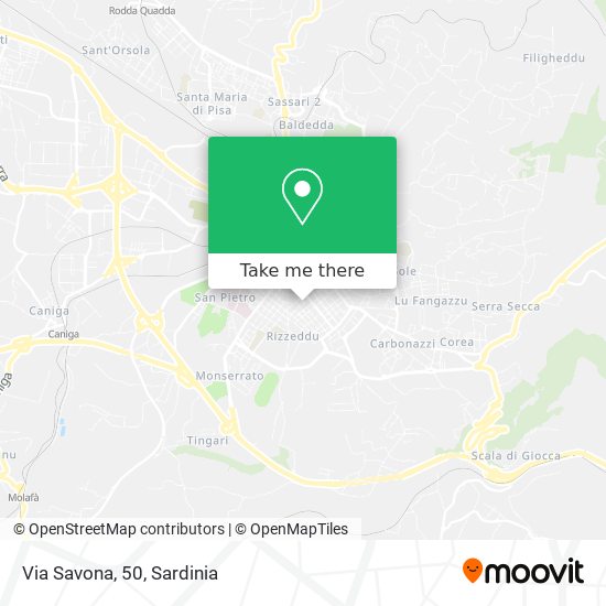 Via Savona, 50 map