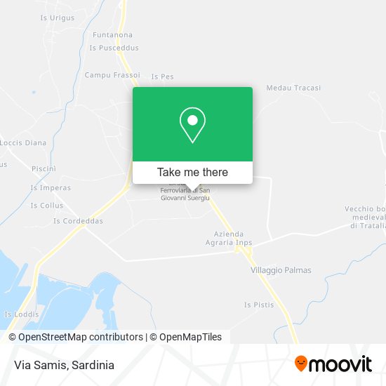 Via Samis map